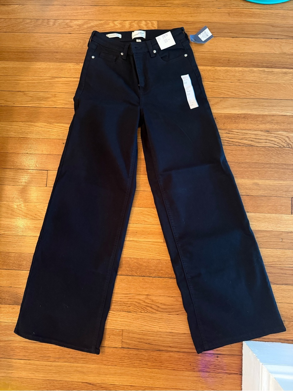 Universal Thread Black Wide-Leg Jeans